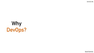 David Schmitz
Why
DevOps?
 
