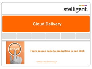 Cloud Delivery From source code to production in one click 