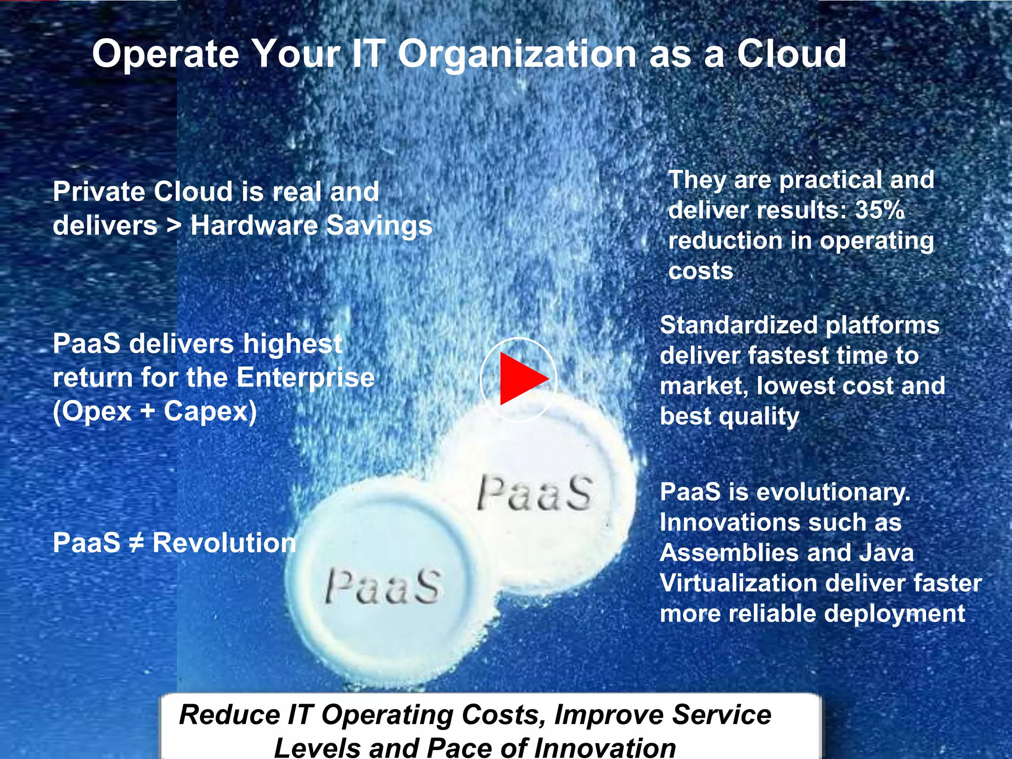 ?Your Point of View – Question # 3http://cl.lk/oraclecloudDo you have or are you planning a PaaS implementation?NoConsidered Paas but no plansImplemented PaaSUsing external PaaS serviceYour Response