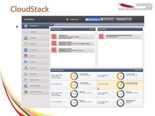 CloudStack
 ●   Web console :
 