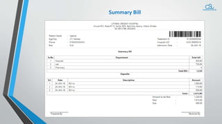 Summary Bill
 