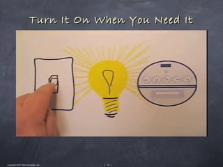 Turn It On When You Need It




Copyright 2010 Tikal Knowledge, Ltd.   | 75 |
 