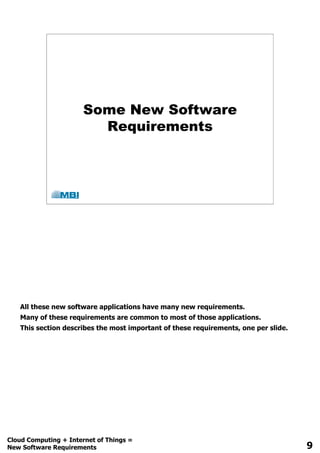 Some New Software
Requirements
 