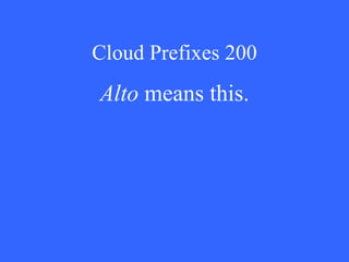 Cloud Prefixes 200 Alto  means this. 