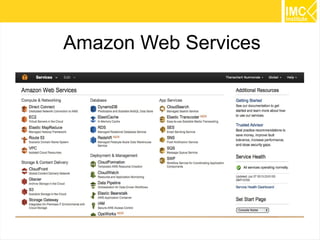 Amazon Web Services

29

 