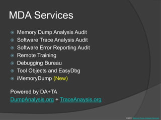 The Old New Crash: Cloud Memory Dump Analysis | PPT