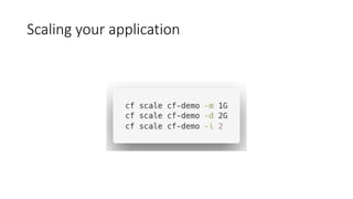 Scaling your application
 