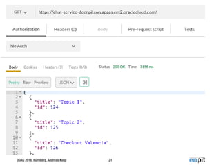 DOAG 2016, Nürnberg, Andreas Koop 21
 