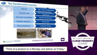 “Think of a product on a Monday and deliver on Friday.”
 