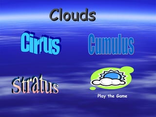 Clouds Play the Game Cirrus  Cumulus Stratus 