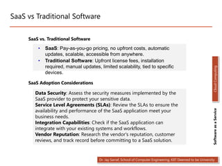 cloud computing Software as a Service PTT | PPTX