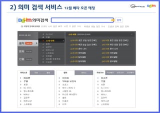 2) 의미 검색 서비스   12월 베타 오픈 예정
 