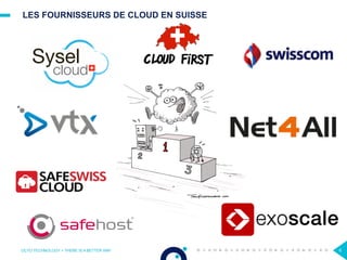 LES FOURNISSEURS DE CLOUD EN SUISSE
6OCTO TECHNOLOGY > THERE IS A BETTER WAY
 