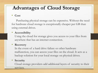 Comprehensive Overview of Cloud Storage Systems for Big Data | PPTX