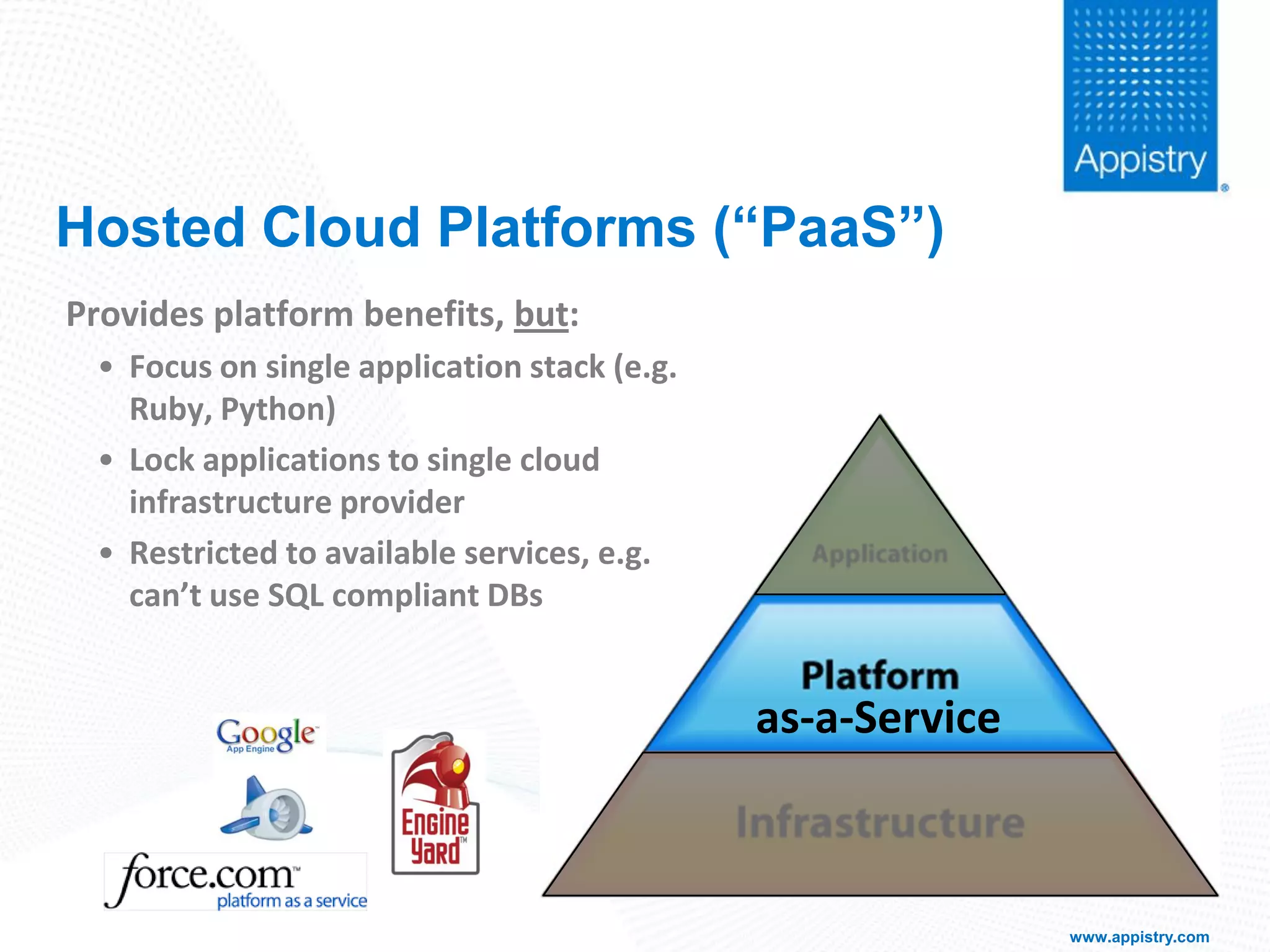 Cloud Taxonomy: Platform vs Infrastructure