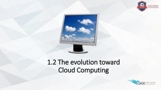 1.2 The evolution toward
Cloud Computing
 