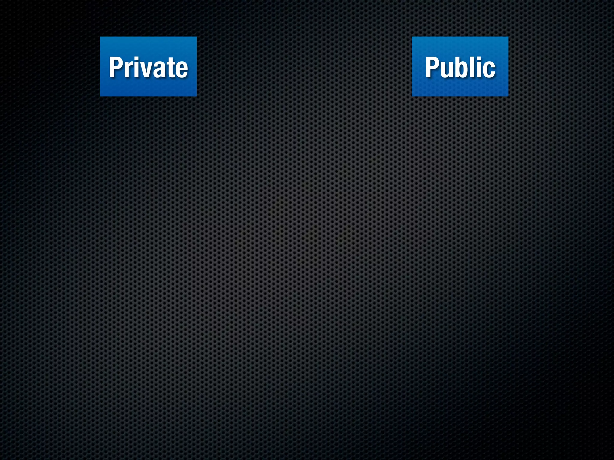 Private   Public
 