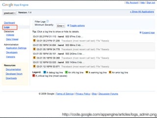 http://code.google.com/appengine/articles/logs_admin.png
 
