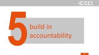 56
build in
accountability
 