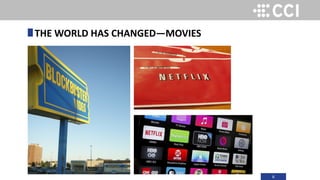 6
THE WORLD HAS CHANGED—MOVIES
 