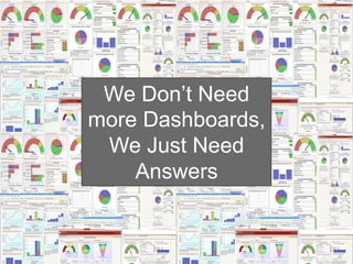 We Don’t Need
                                         more Dashboards,
                                          We Just ...