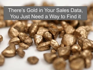 Treasure Hunting in Your Own Back Yard
    There’s Gold in Your Sales Data,
     You Just Need a Way to Find it




© 2012...