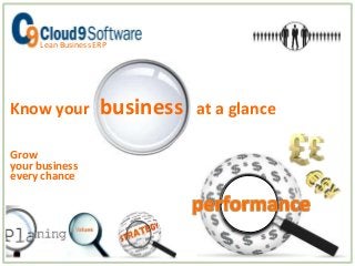 Lean Business ERP




Know your           business   at a glance

Grow
your business
every chance
 