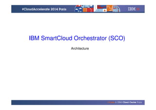 © 2014 IBM Corporation
IBM SmartCloud Orchestrator (SCO)
Architecture
 