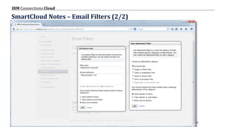© 2017 IBM Corporation
IBM Connections Cloud
Page 70
SmartCloud Notes – Email Filters (2/2)
 