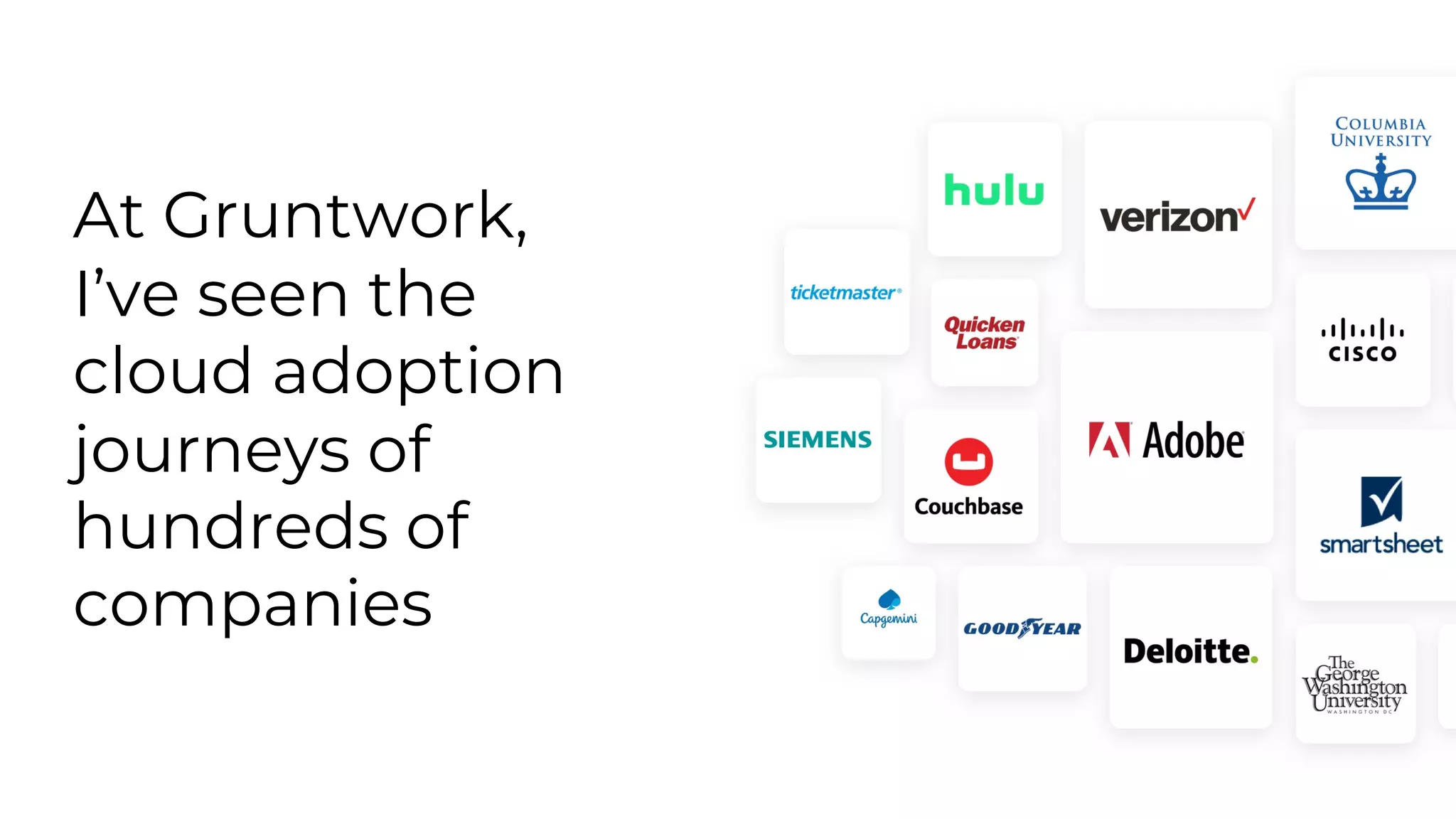 At Gruntwork,
I’ve seen the
cloud adoption
journeys of
hundreds of
companies
 