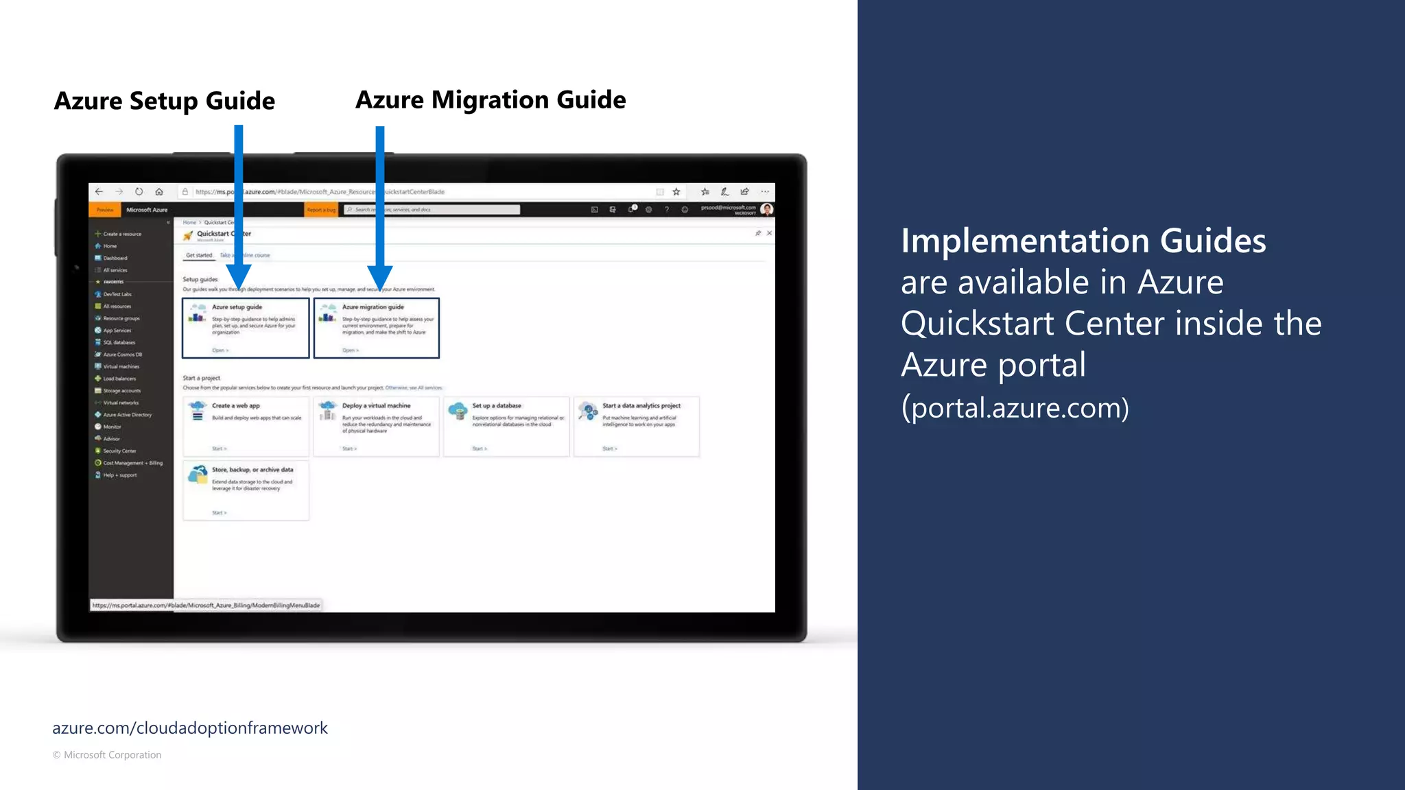© Microsoft Corporation Azure
Azure Setup Guide Azure Migration Guide
 