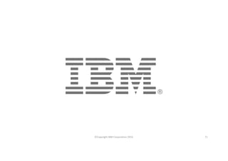 ©Copyright	IBM	Corporation	2016 71
 