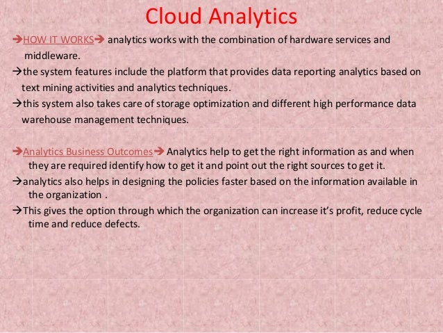 works cloud how analytics analytics Cloud
