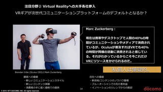 © 2015 NTT DOCOMO, INC. All rights reserved.
34
私個人は懐疑的。
 