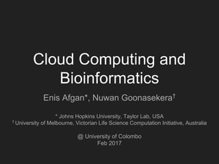 Cloud computing and bioinformatics | PDF