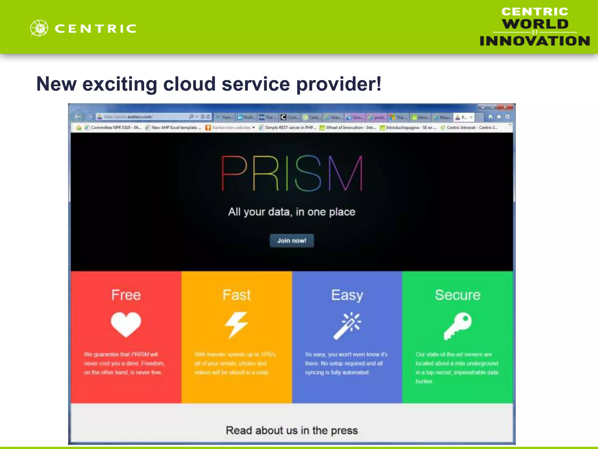 New exciting cloud service provider!
 