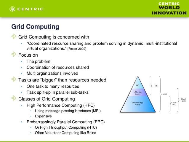 Cloud and grid computing by Leen Blom, Centric
