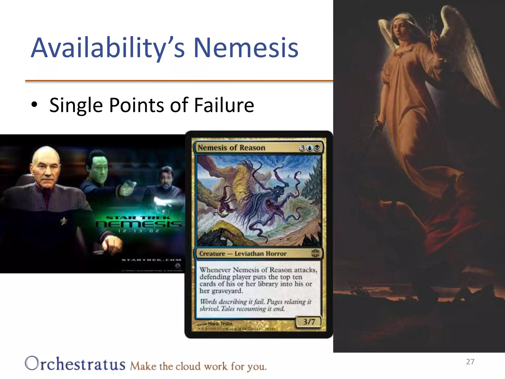 Availability’s NemesisSingle Points of Failure27