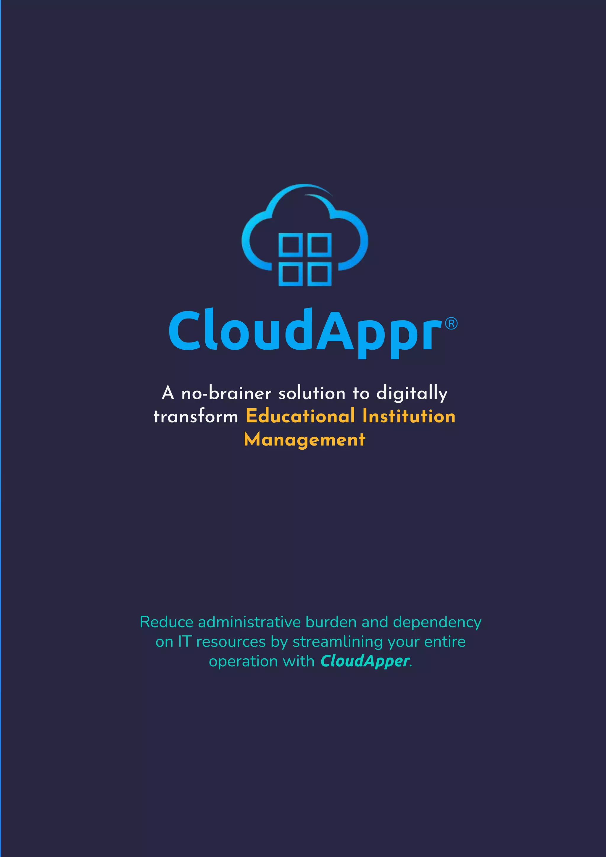 CloudApper For Education Industry.pdf