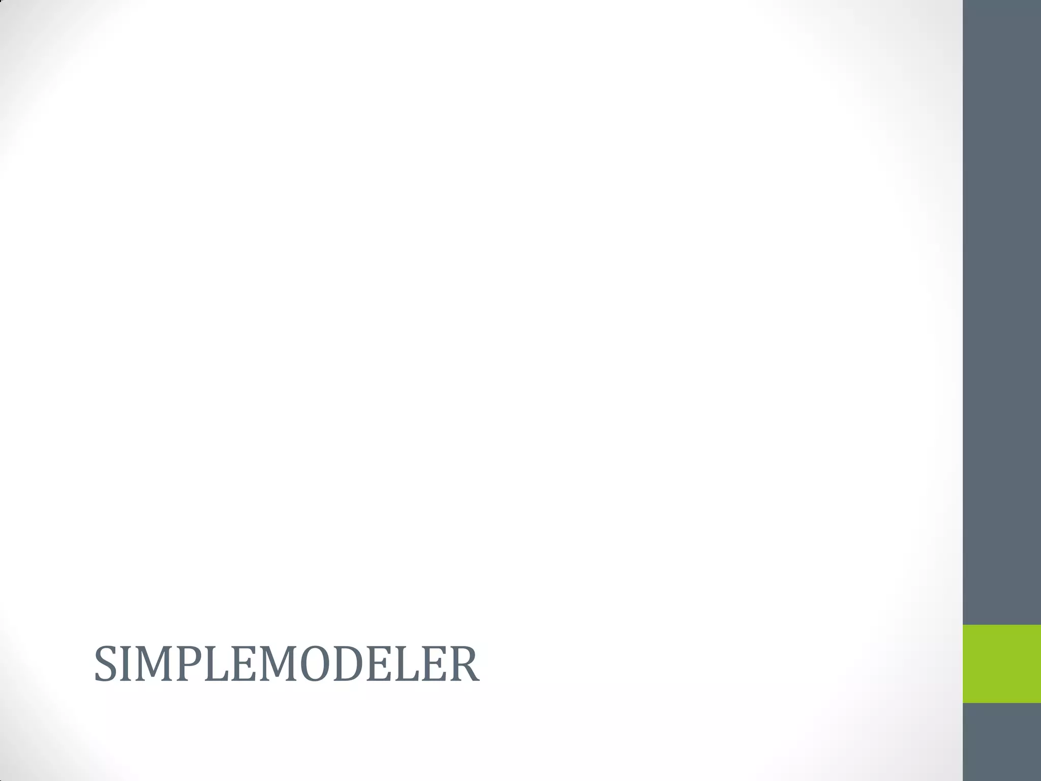 SIMPLEMODELER
 