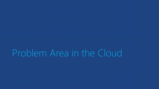Problem Area in the Cloud
 