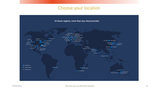 Choose your location
07/06/2019 Big Data class by Alexandre Bergere 34
 