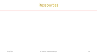 07/06/2019 Big Data class by Alexandre Bergere 43
Ressources
 