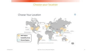 Choose your location
07/06/2019 Big Data class by Alexandre Bergere 9
 