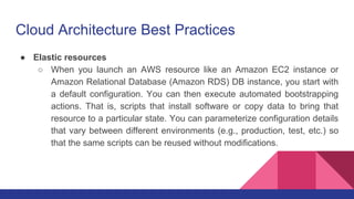 Cloud Architecture best practices | PPTX