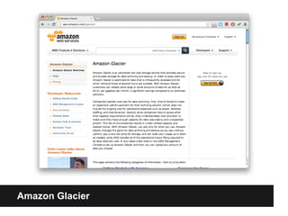 Amazon Glacier
Amazon Glacier
 