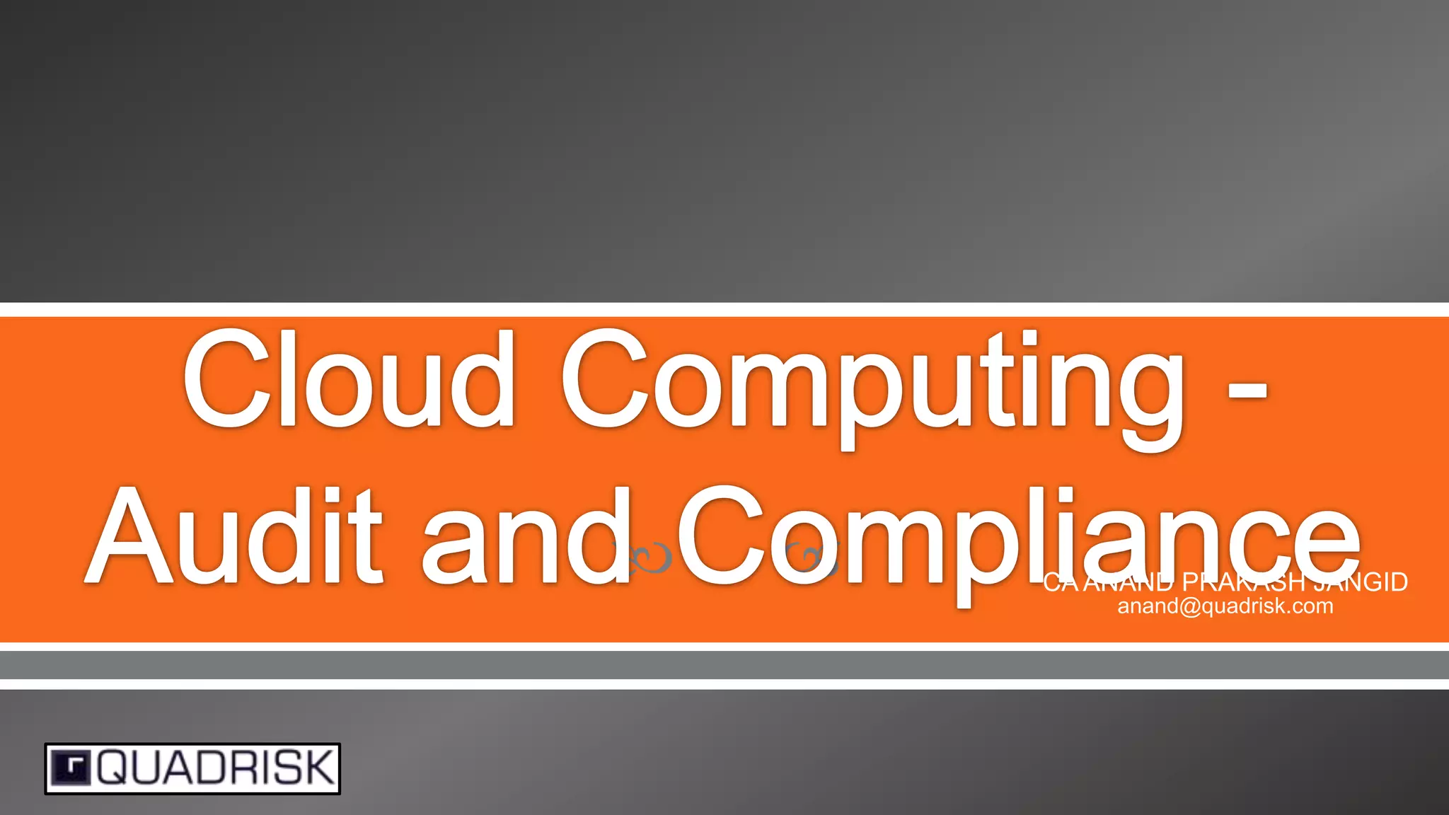 



CA ANAND PRAKASH JANGID
anand@quadrisk.com

 