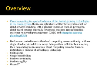 Cloud banking | PPTX