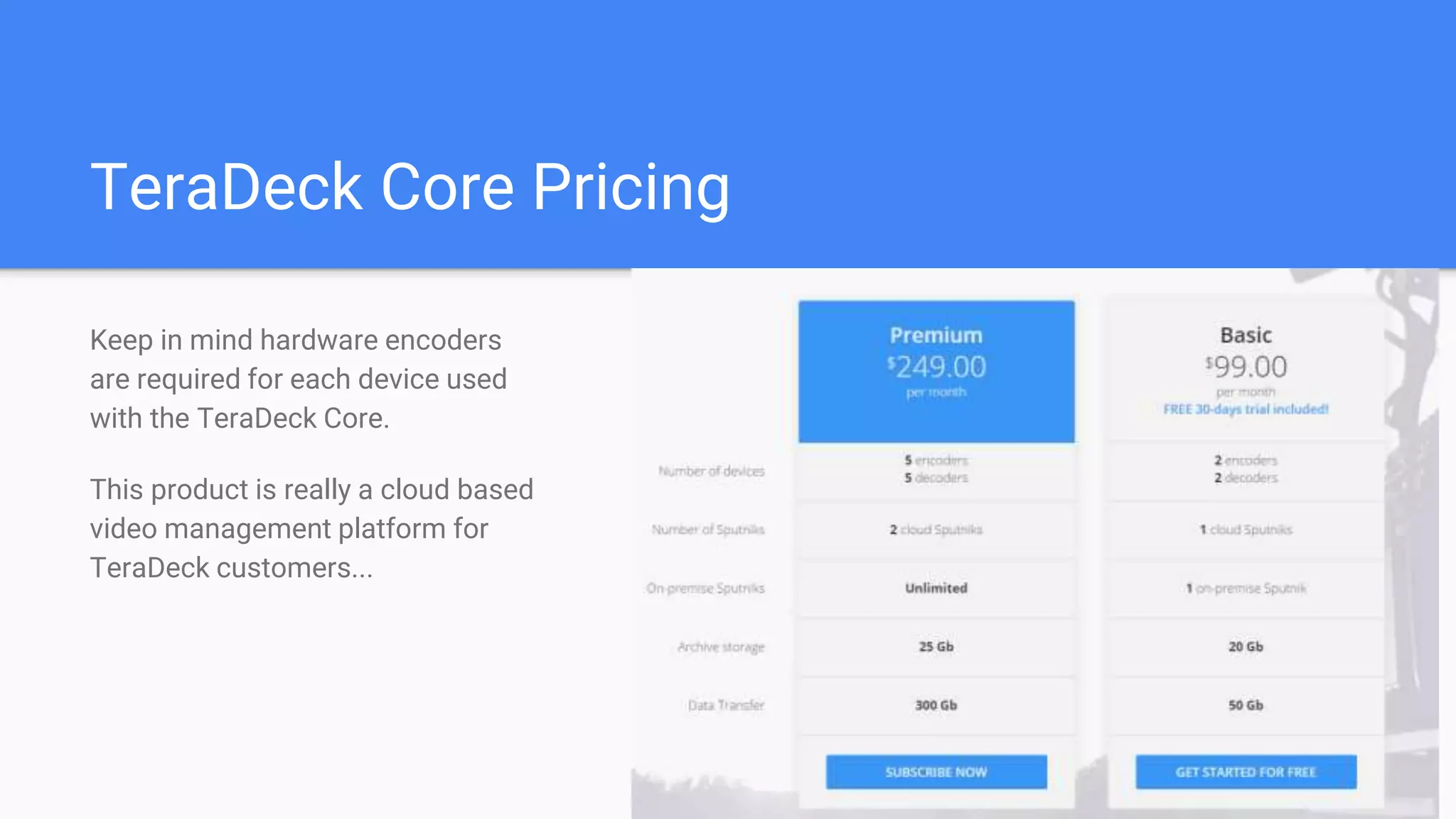 Teradek Core Features
1. Stream to multiple online video platforms at the same
time
2. Video archive and management
3. IP routing and configuration
4. Integration with “Live Air” allowing video production
from Smart Phones
These features allow broadcasters to remotely deploy
Teradek encoders anywhere in the world and manage their
broadcast from a remote studio. I can’t wait to interview Jon
and show off this amazing product!
 