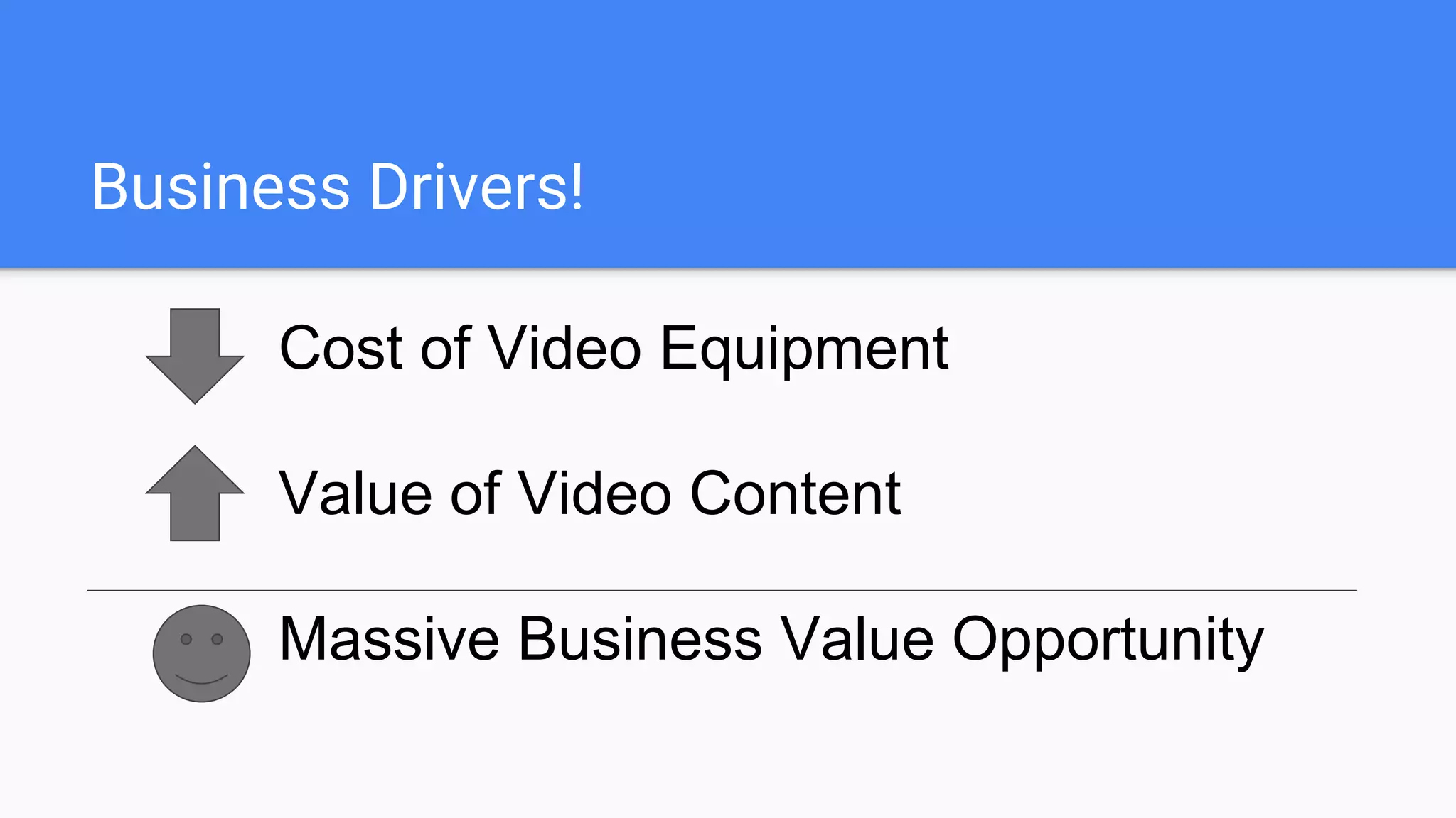When does cloud based video production
make sense?
Pricing Details
GoEasyLive - Includes 1 year subscription ($399) and
$.15/minute fee.
Teradek - Includes 1 year subscription and one Teradek
Vidu ($499).
vMix & Wirecast - Includes license for streaming but not
PC/hardware
TriCaster Mini - Includes complete license and hardware
package
 